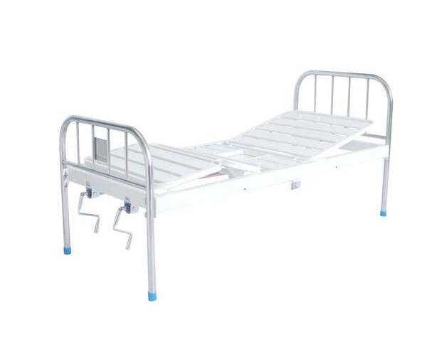 E21不銹鋼床頭雙搖便孔護(hù)理床  