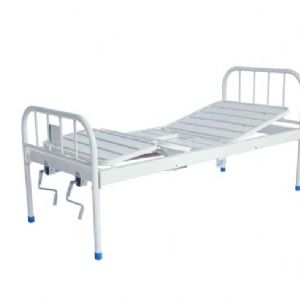 E22鋼制噴塑雙搖便孔護理床--(條式床面、便孔）